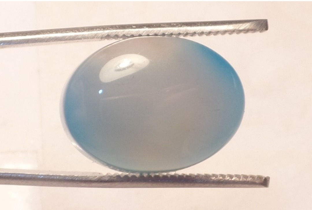 نگین عقیق یمن آبی پشت سنگ توکاس