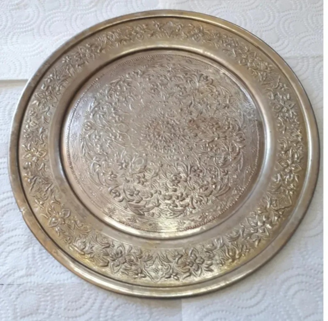 دیوارکوب مسی قلمکاری کهنه وقدیمی