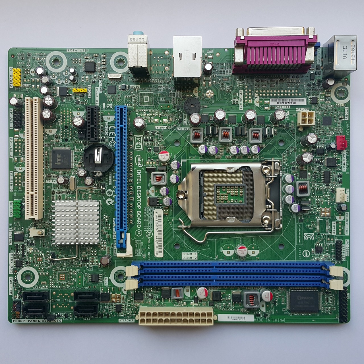 مادربرد اینتل Intel H61 DDR3 LGA1155 با پنل