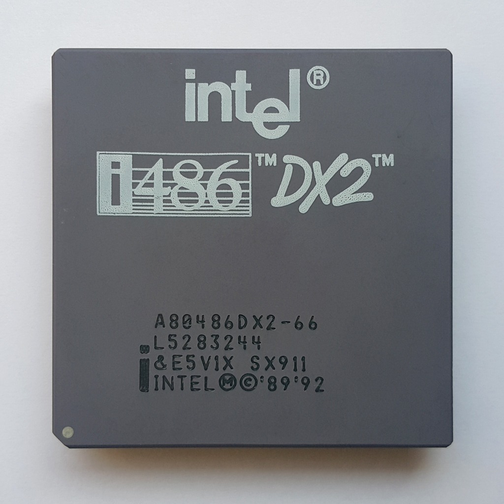 پردازنده کف طلا سرامیکی Intel 486 DX2 CPU تست نشده