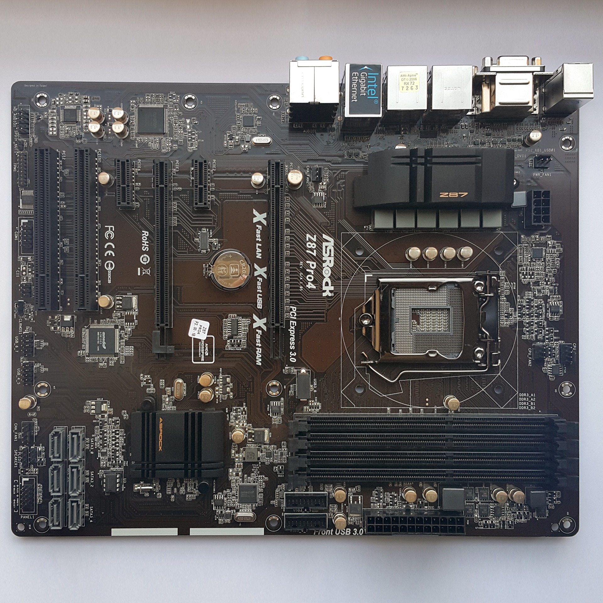 مادربرد ASRock Z87 DDR3 USB3 SATA6 LGA1150 با پنل