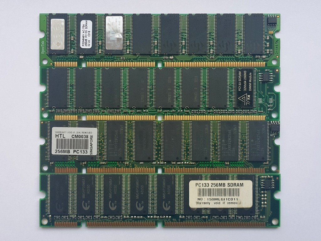 رم دو شیار SD RAM 256MB برند مختلف