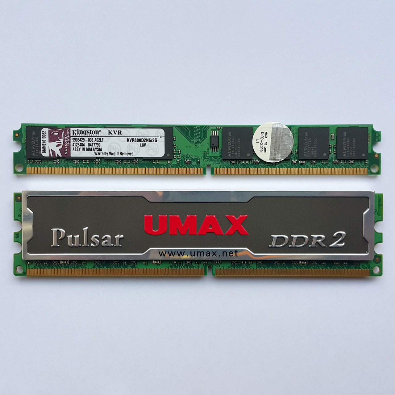 رم 2 گیگ DDR2 2GB 800 RAM برند مختلف