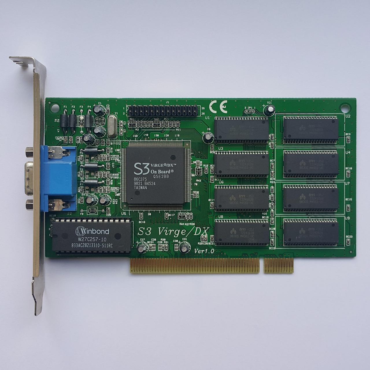 کارت گرافیک قدیمی S3 VirgeDX VGA PCI