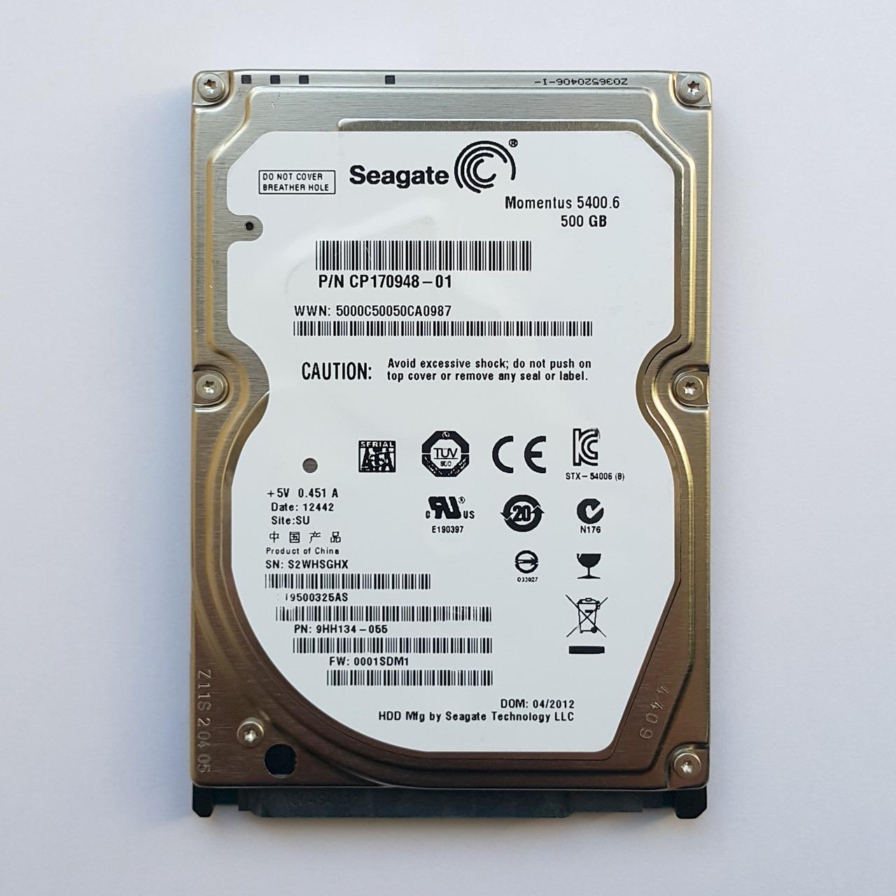 هارد لپ تاپ 500 گیگ Seagate SATA 500GB