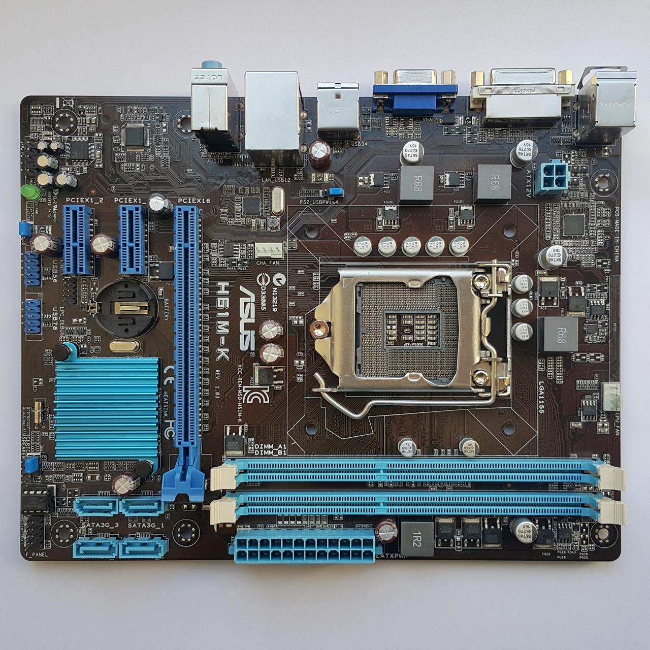 مادربرد ایسوس Asus H61 DDR3 مورد دار بدون پنل