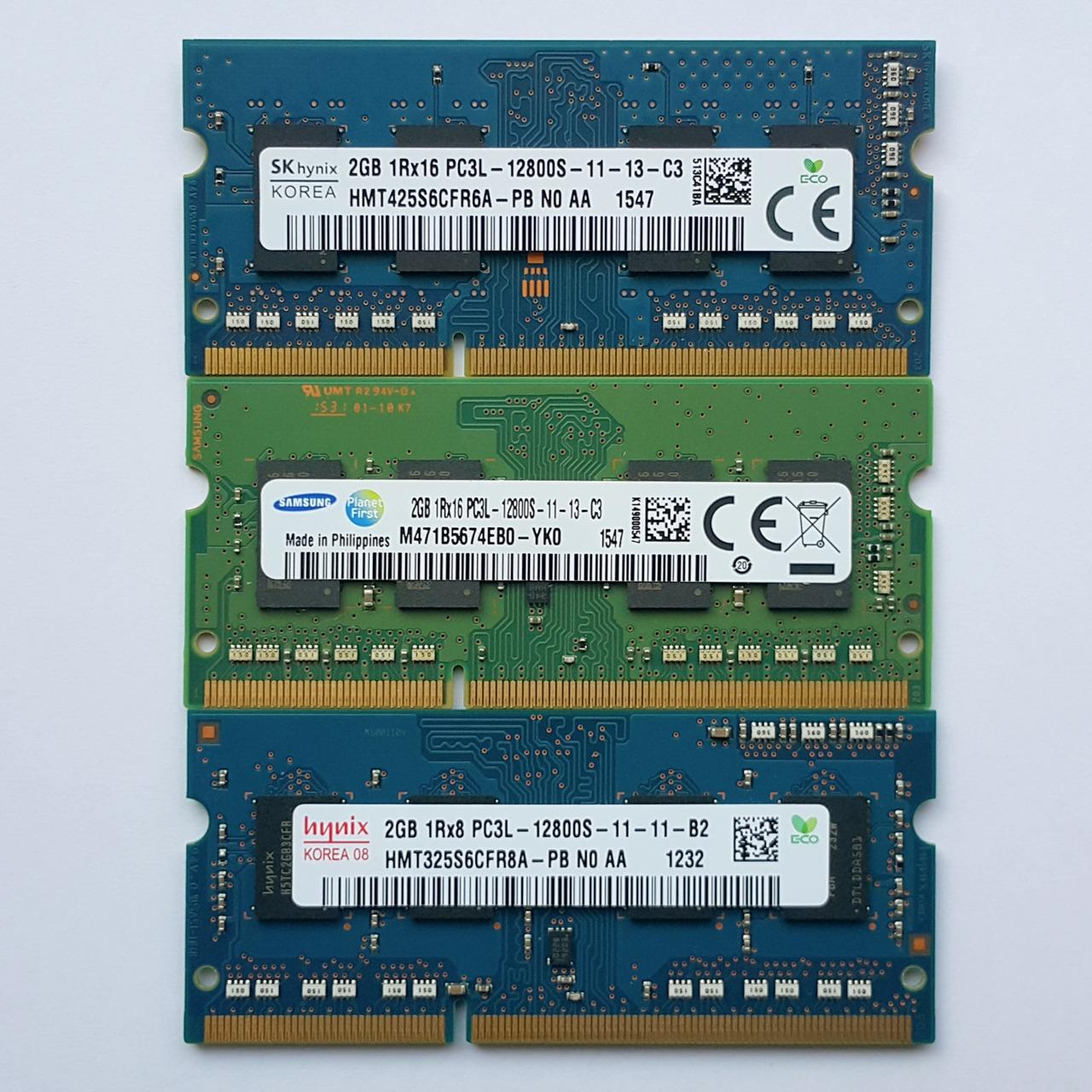 رم لپ تاپ 2گیگ DDR3 PC3L 1600 2GB یک عدد