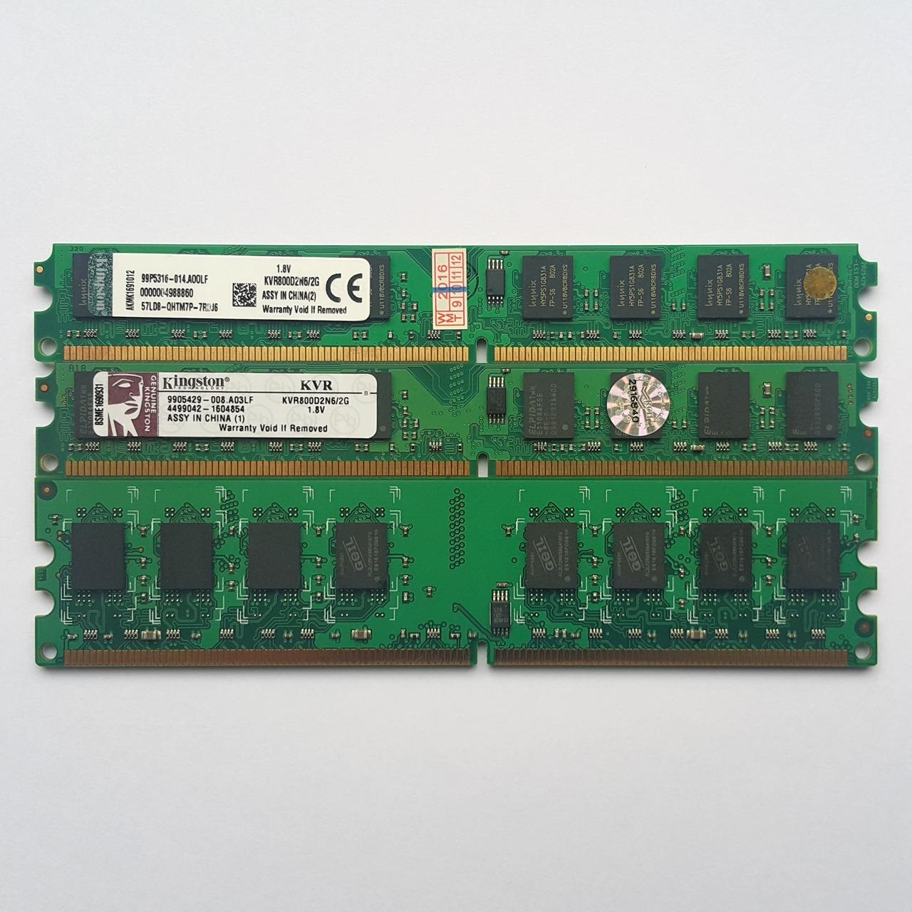 رم 2گیگ GeIL Kingston DDR2 2GB 800 RAM یک عدد