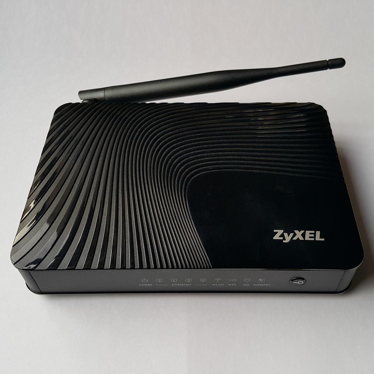 مودم وایرلس ZyXEL ADSL Modem جعبه آداپتور توضیحات