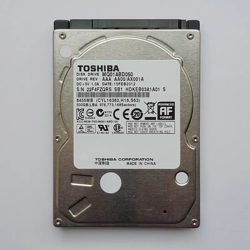 هارد لپ تاپ 500 گیگ 2.5 اینچ Toshiba SATA 500GB