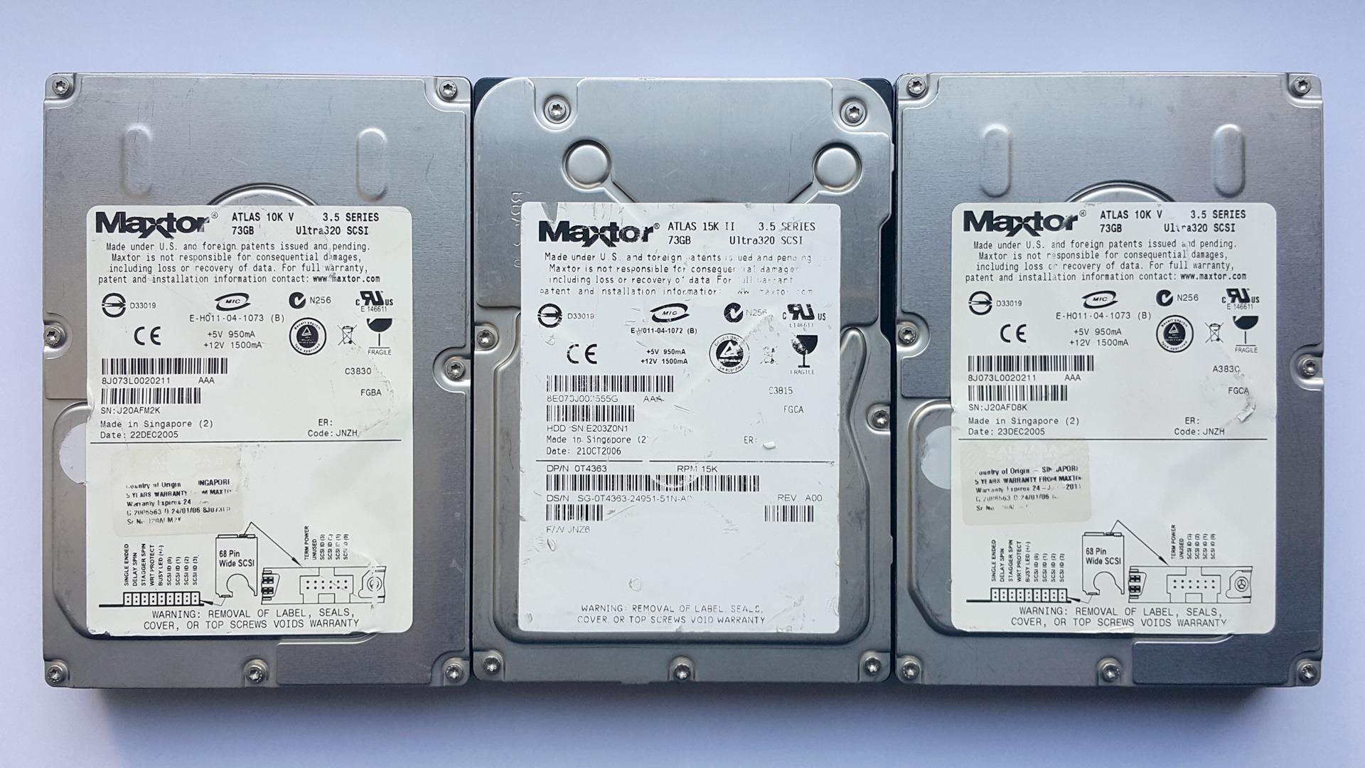 هارد سرور اسکازی 68 پین مکستور Maxtor 73GB SCSI