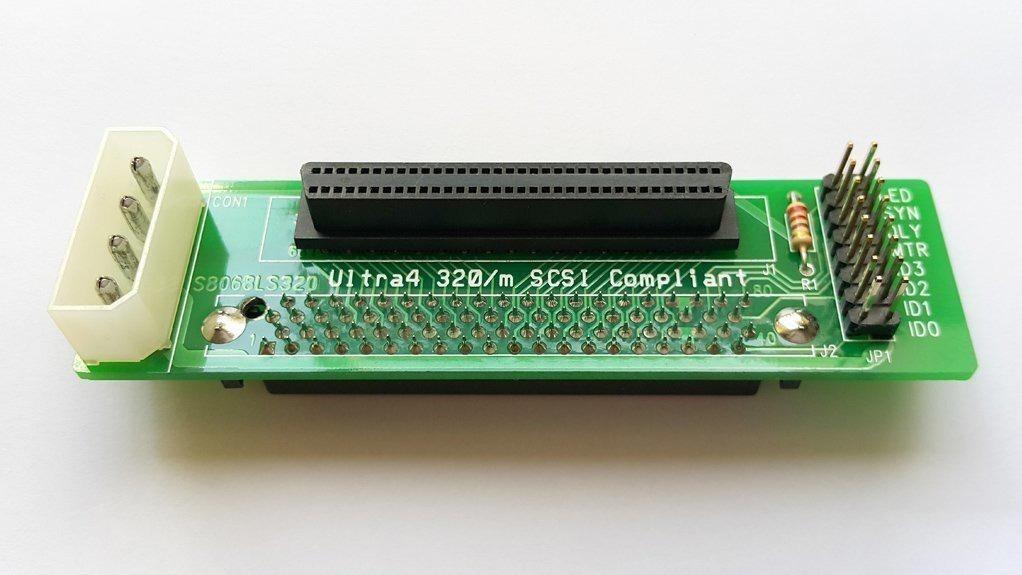 مبدل تبدیل اسکازی هارد 80 به 68 پین SCSI