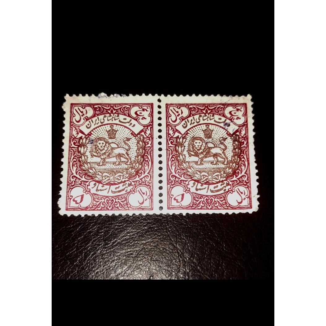 تمبر قدیمی شیر خورشید