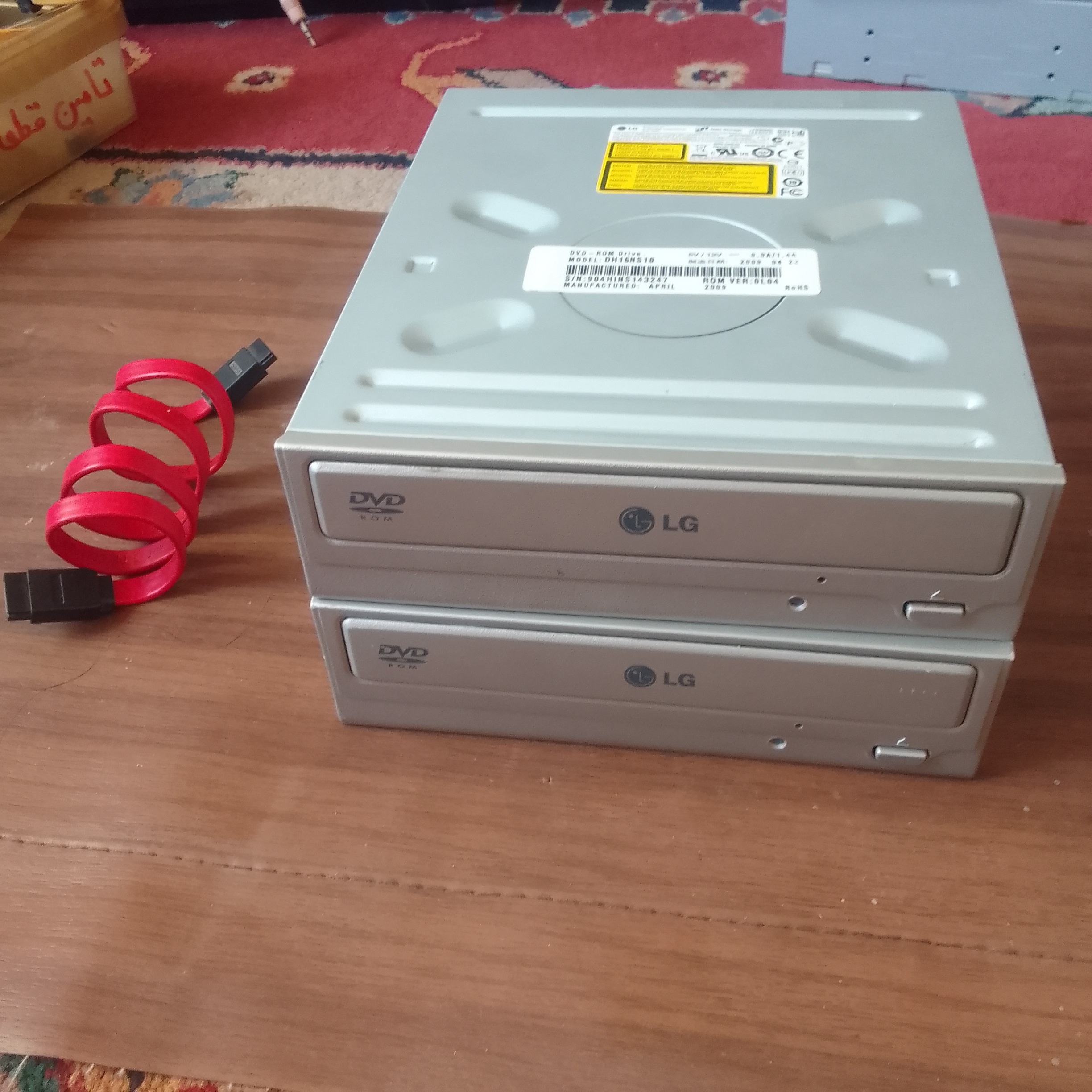 دی وی دی رام پر سرعت LG ساتا با کابل رایگان