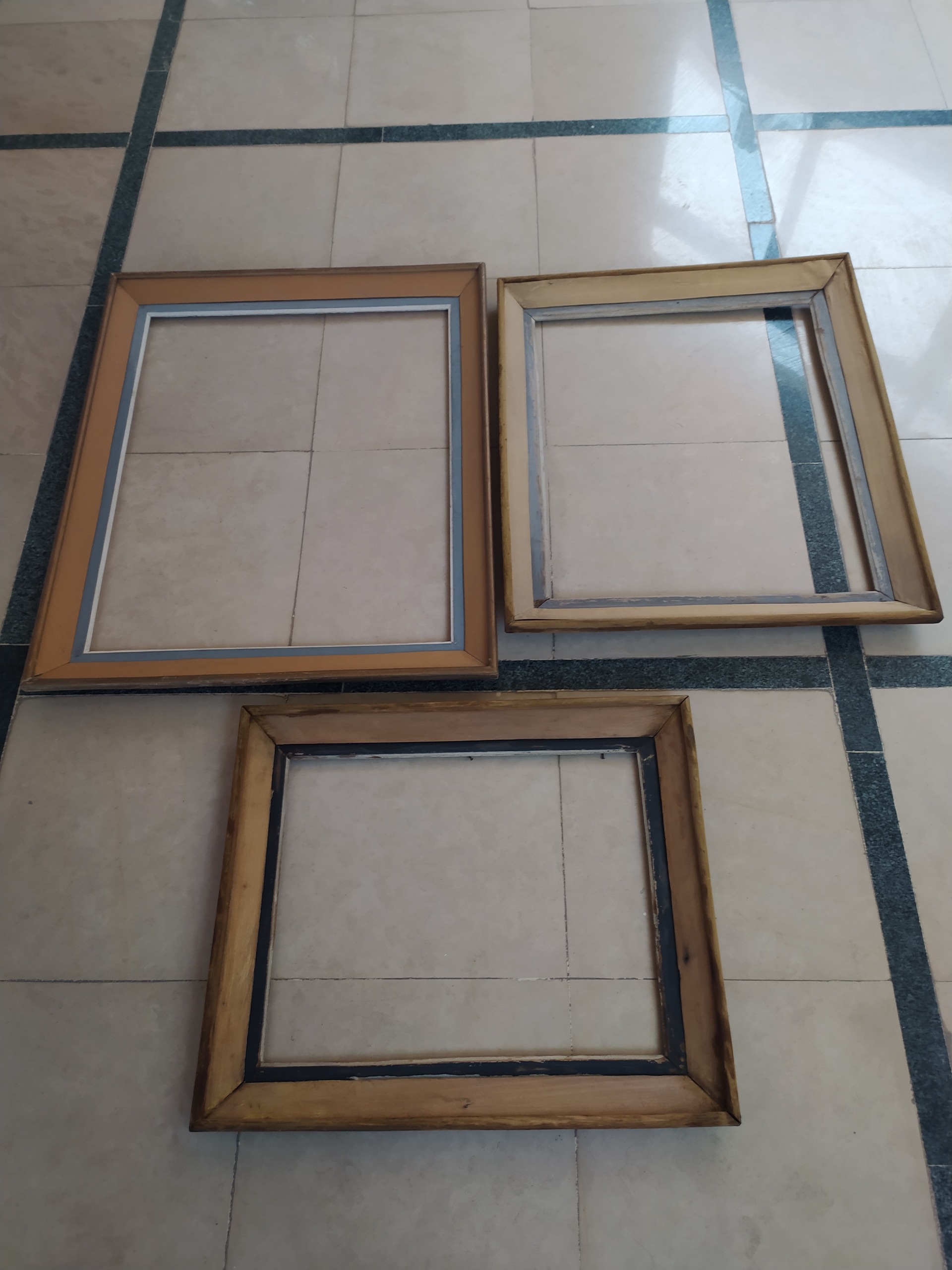 سه عدد قاب عکس بزرگ قدیمی پهلوی