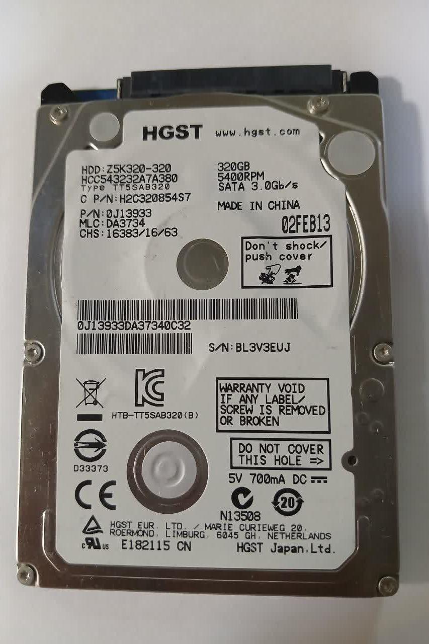 هارد لپ تاپی 320GB خراب