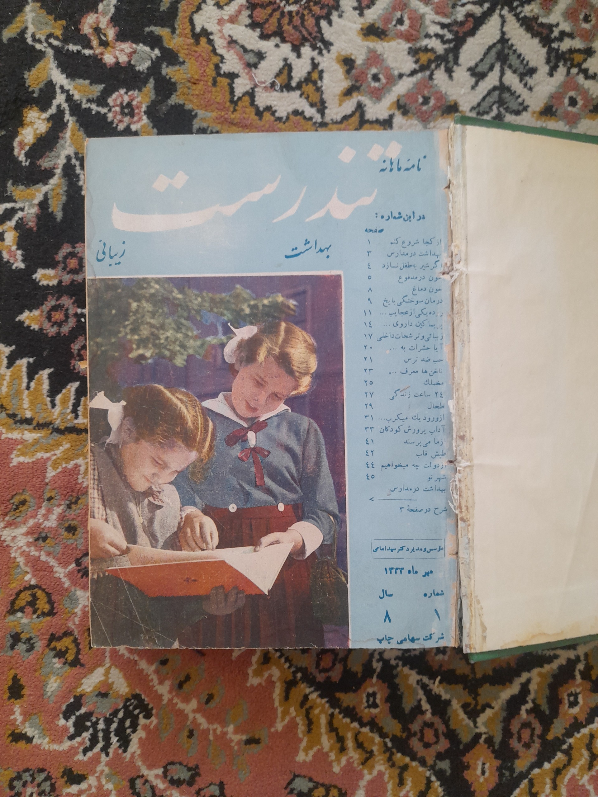 ماهنامه تندرست(پزشکی سلامت) 1333  12 شماره
