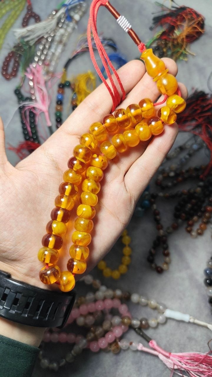 تسبیح کهربا درجه یک