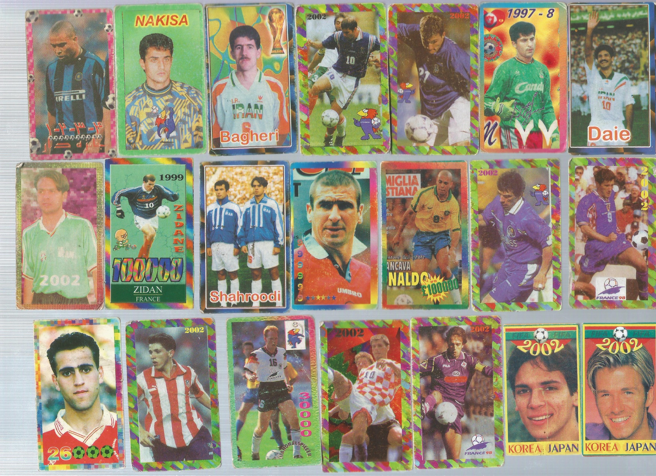  42 عدد کارت بازی فوتبالی (کد N1)