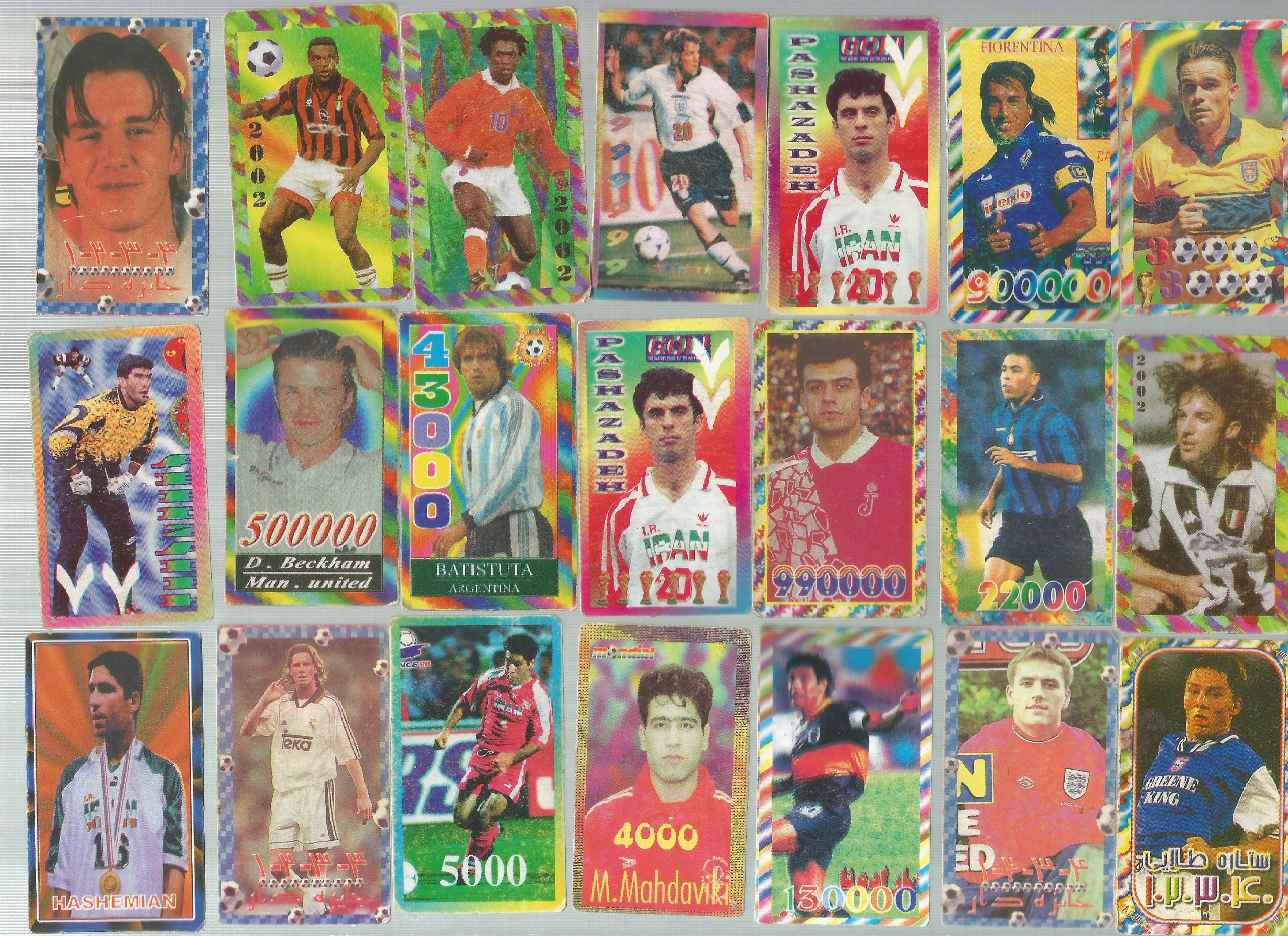  42 عدد کارت بازی فوتبالی (کد N2)