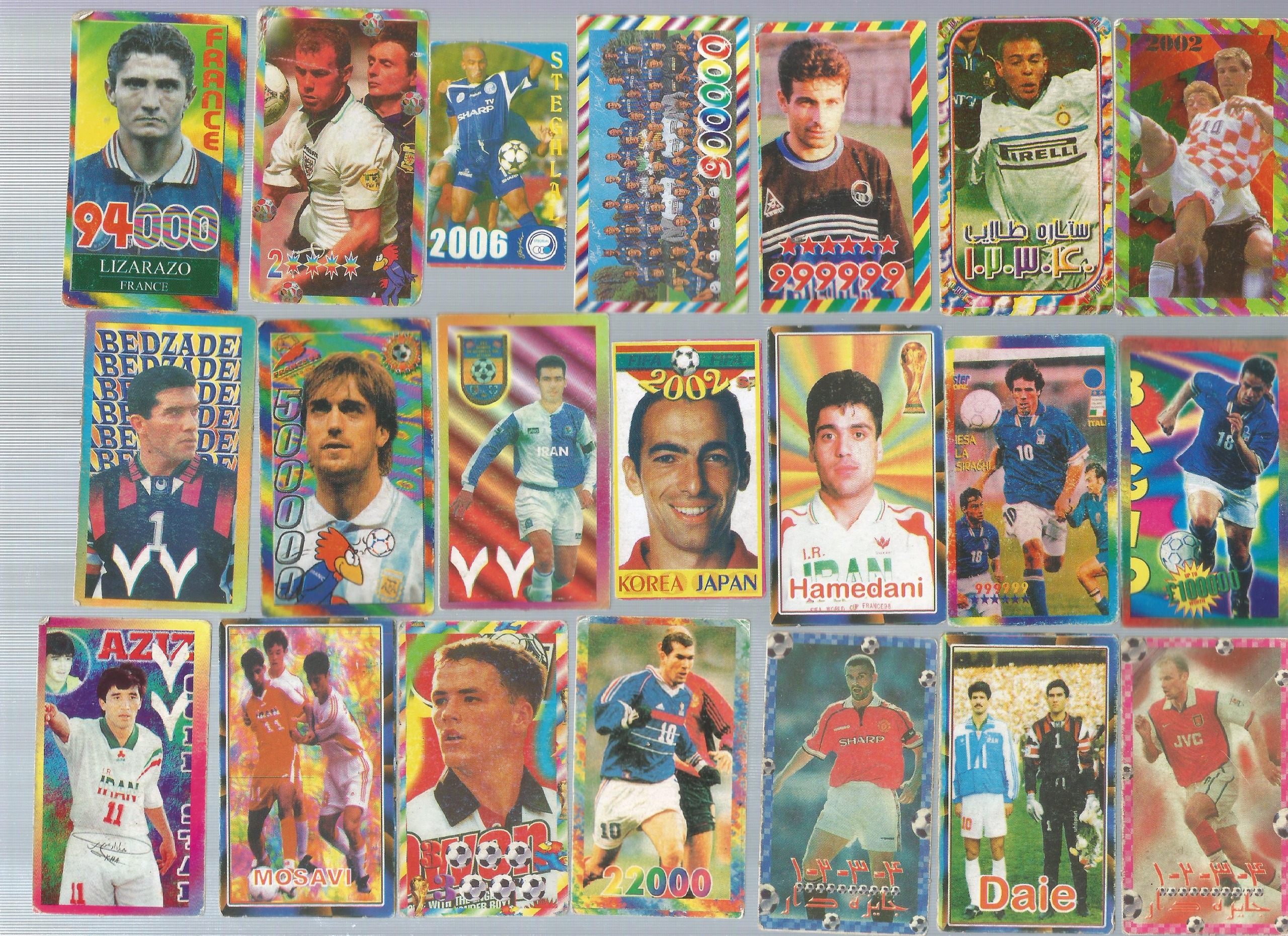 42 عدد کارت بازی فوتبالی (کد N3)