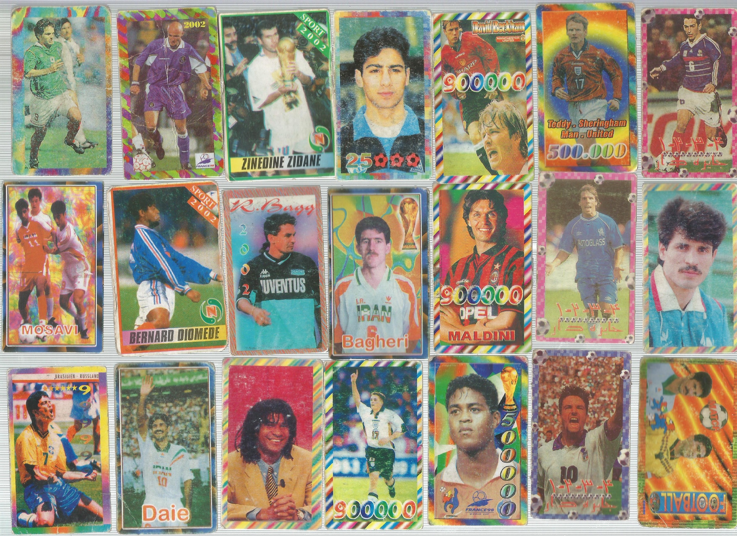 35 عدد کارت بازی فوتبالی (کد N6)