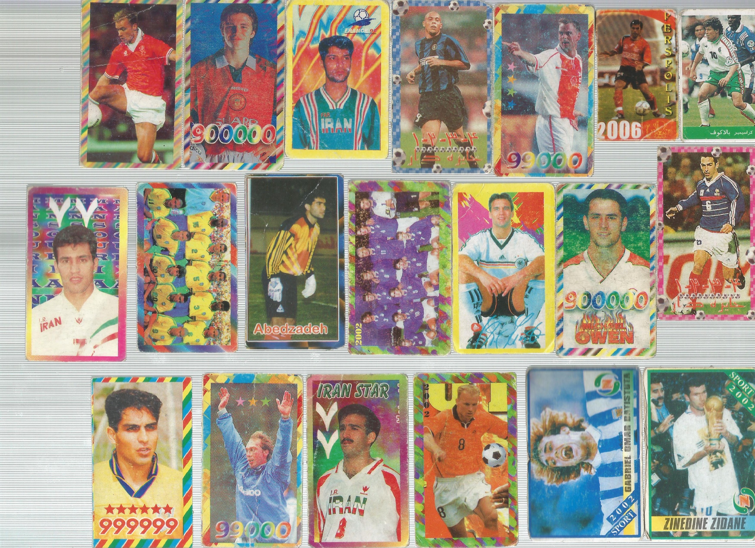  37 عدد کارت بازی فوتبالی (کد N5)