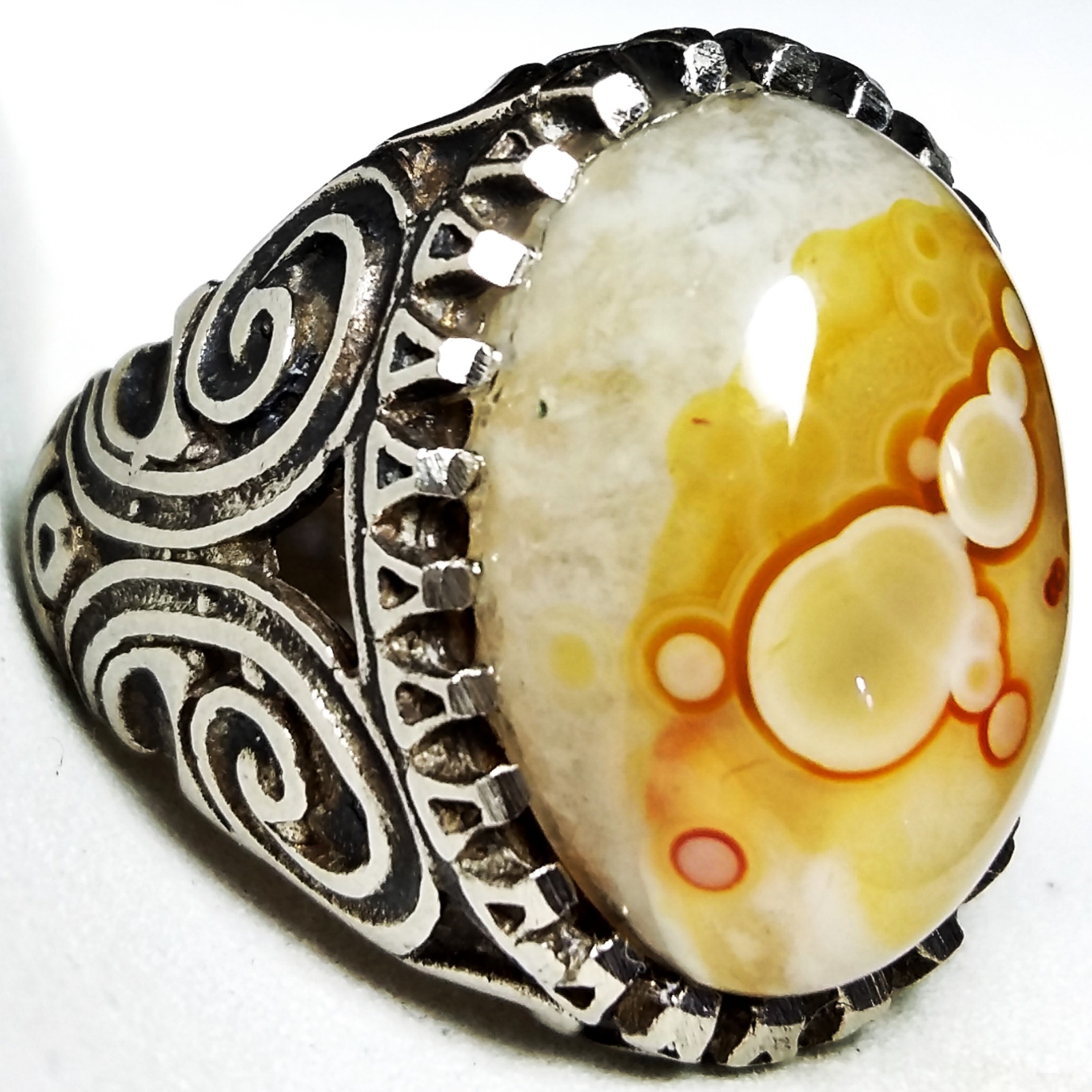 انگشتر هنرمندانه حجرالعین هزارچشم زایشی رحمانی