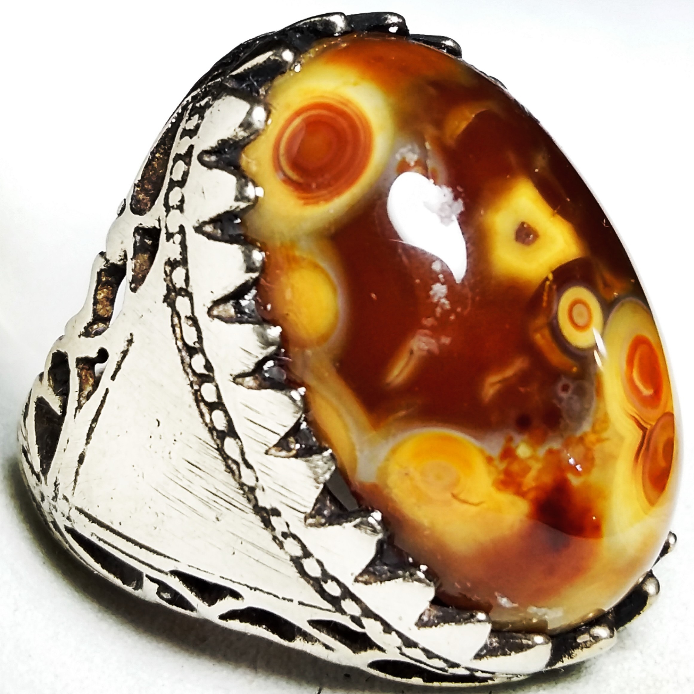 انگشتر اعجوبه حجرالعین آتشین چشم دار رحمانی