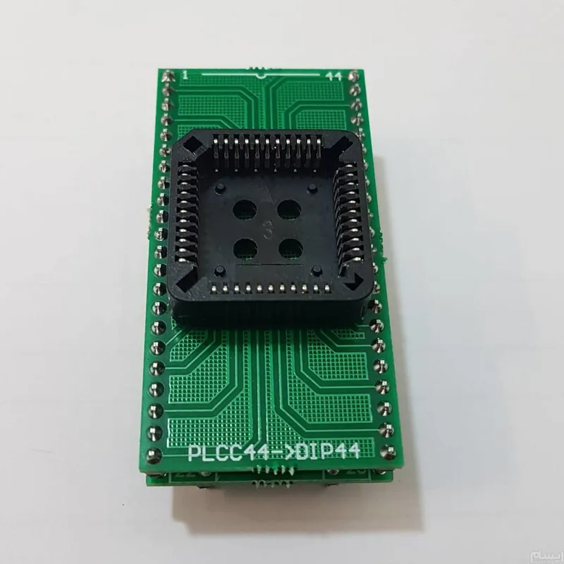برد ماژول مبدل PLCC44 to DIP44 IC Tester Socket