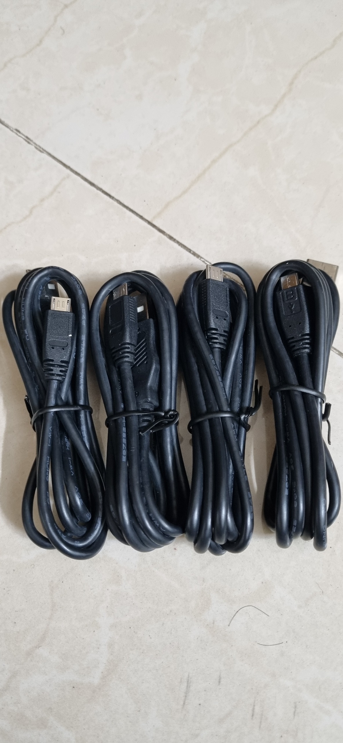 4 عدد کابل شارژ میکرو USB سونی اصل