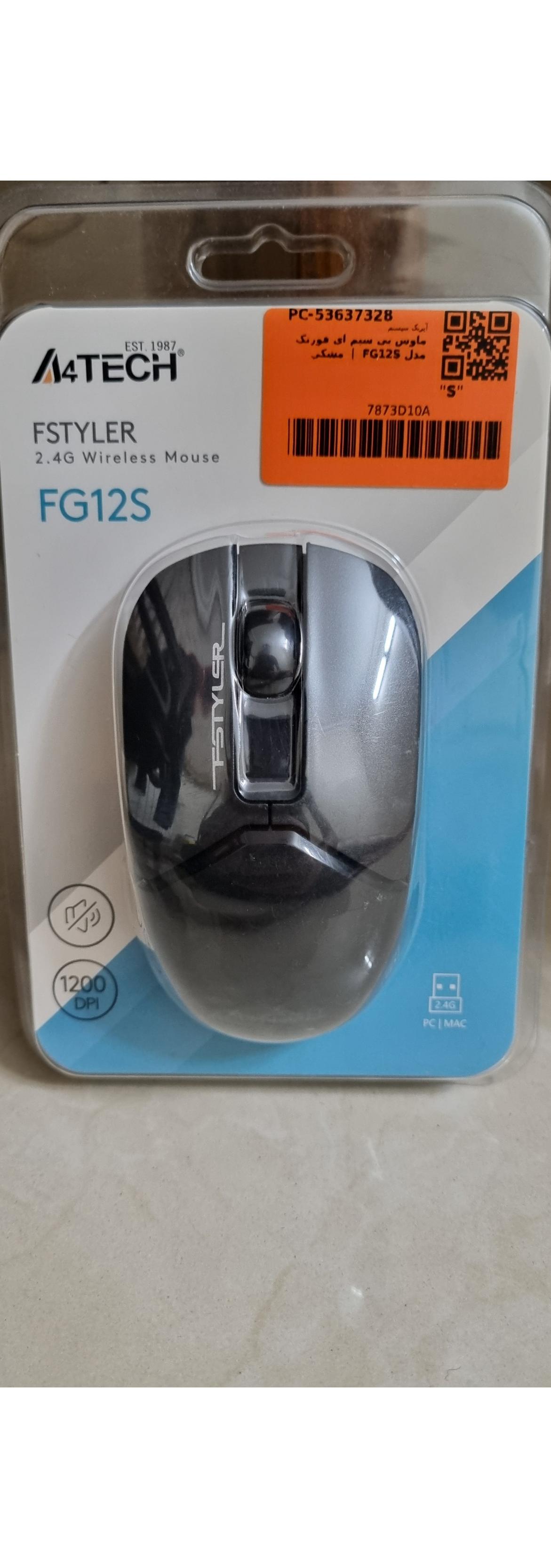 ماوس بی سیم ای فورتک مدل FG12S