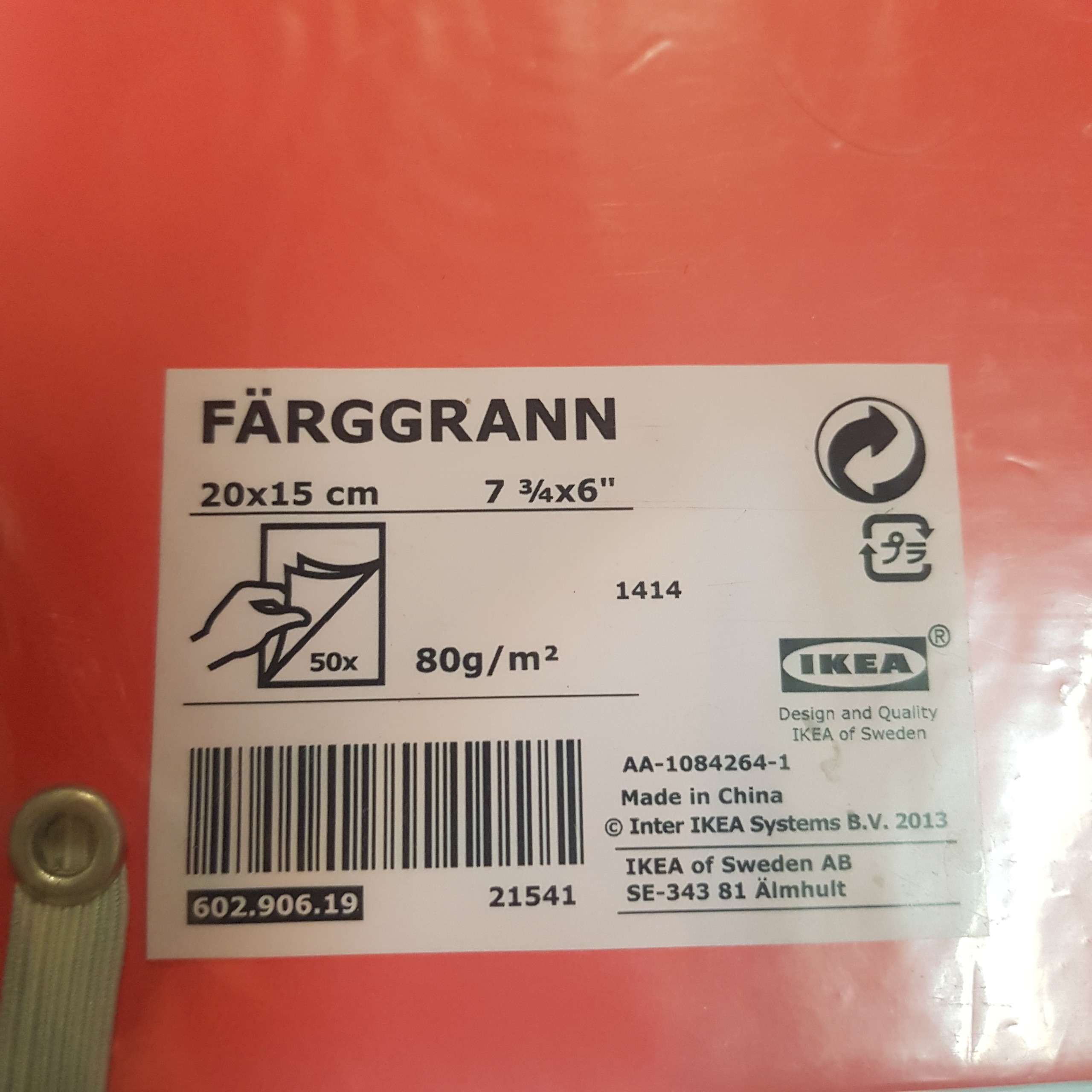 دفترچه ایکیاIKEA مشخصات روی عکس