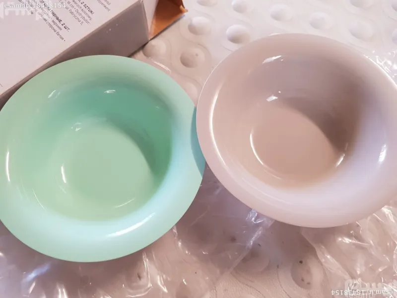 Set دو تایی ظرف دکوری لعابدار TCM