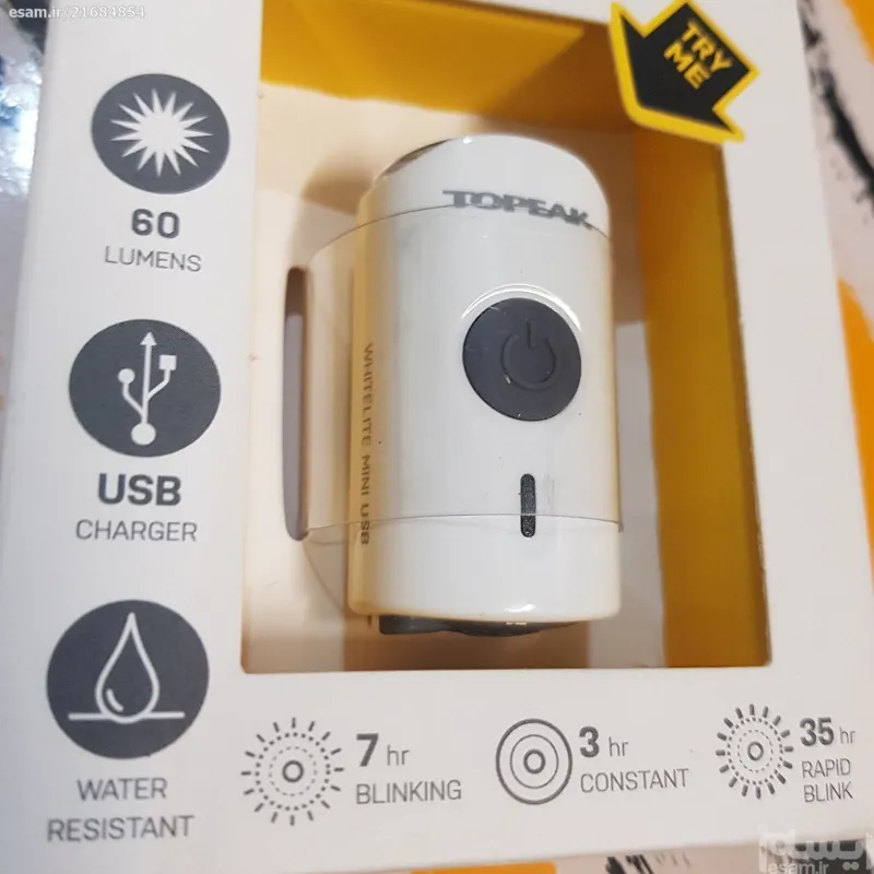 چراغ جلو تاپیک TOPEAK شارژی