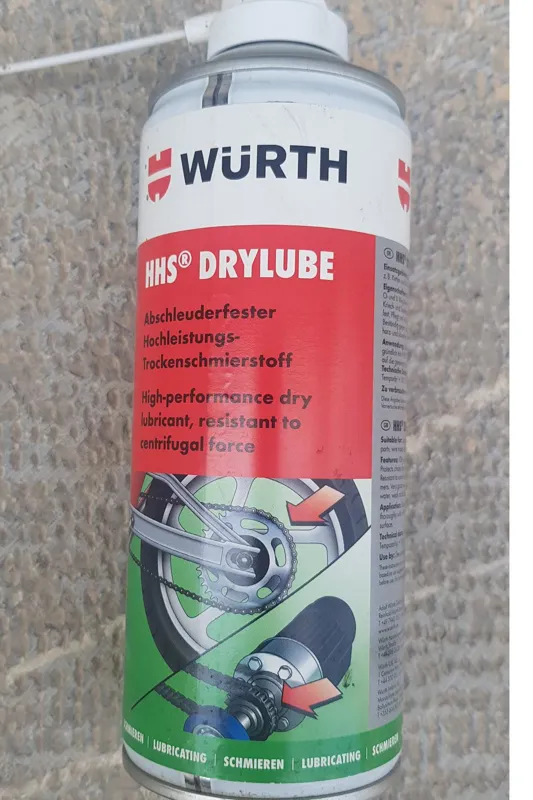 اسپری روغن خشک زنجیر ضد گریز از مرکز ورثWÜRTH