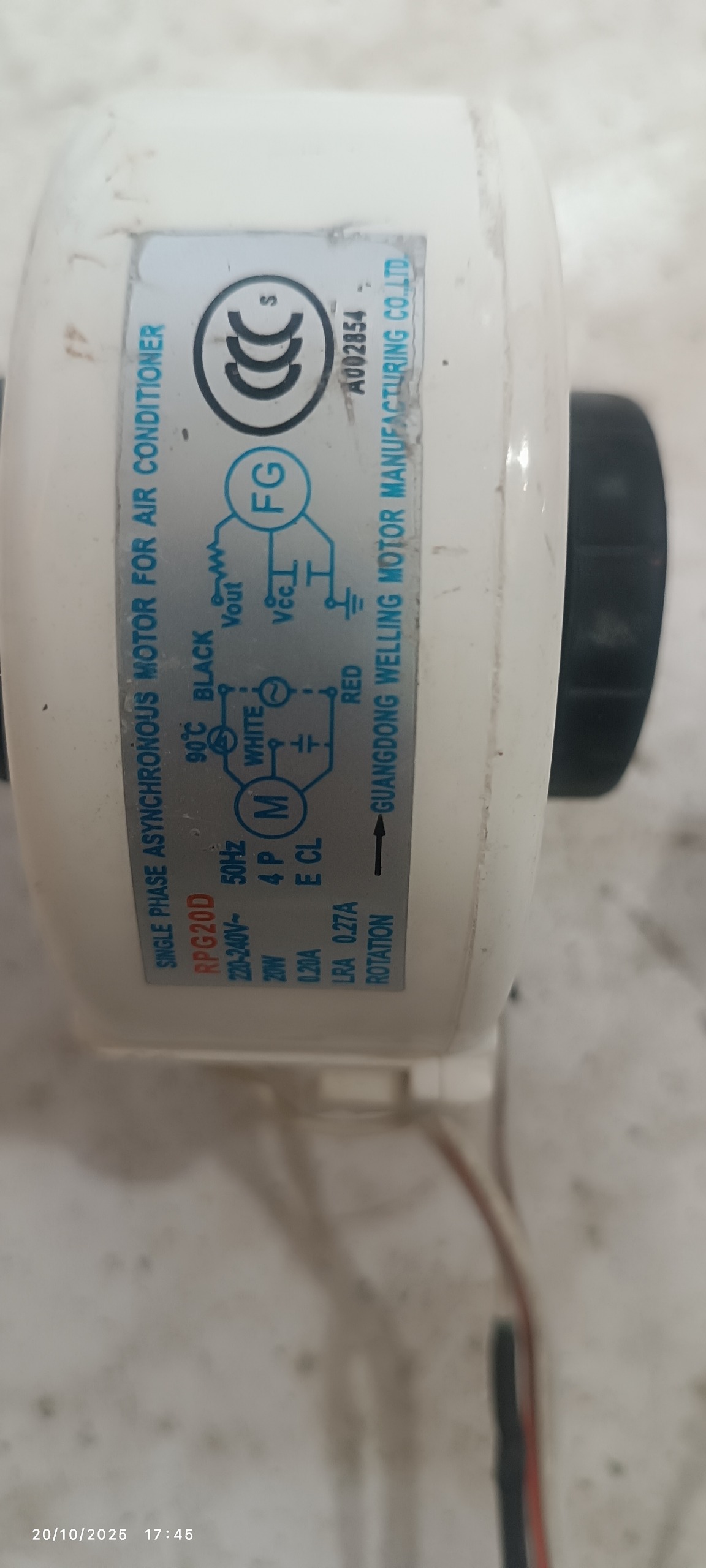 موتور 18000 کولر گازی سامسونگ