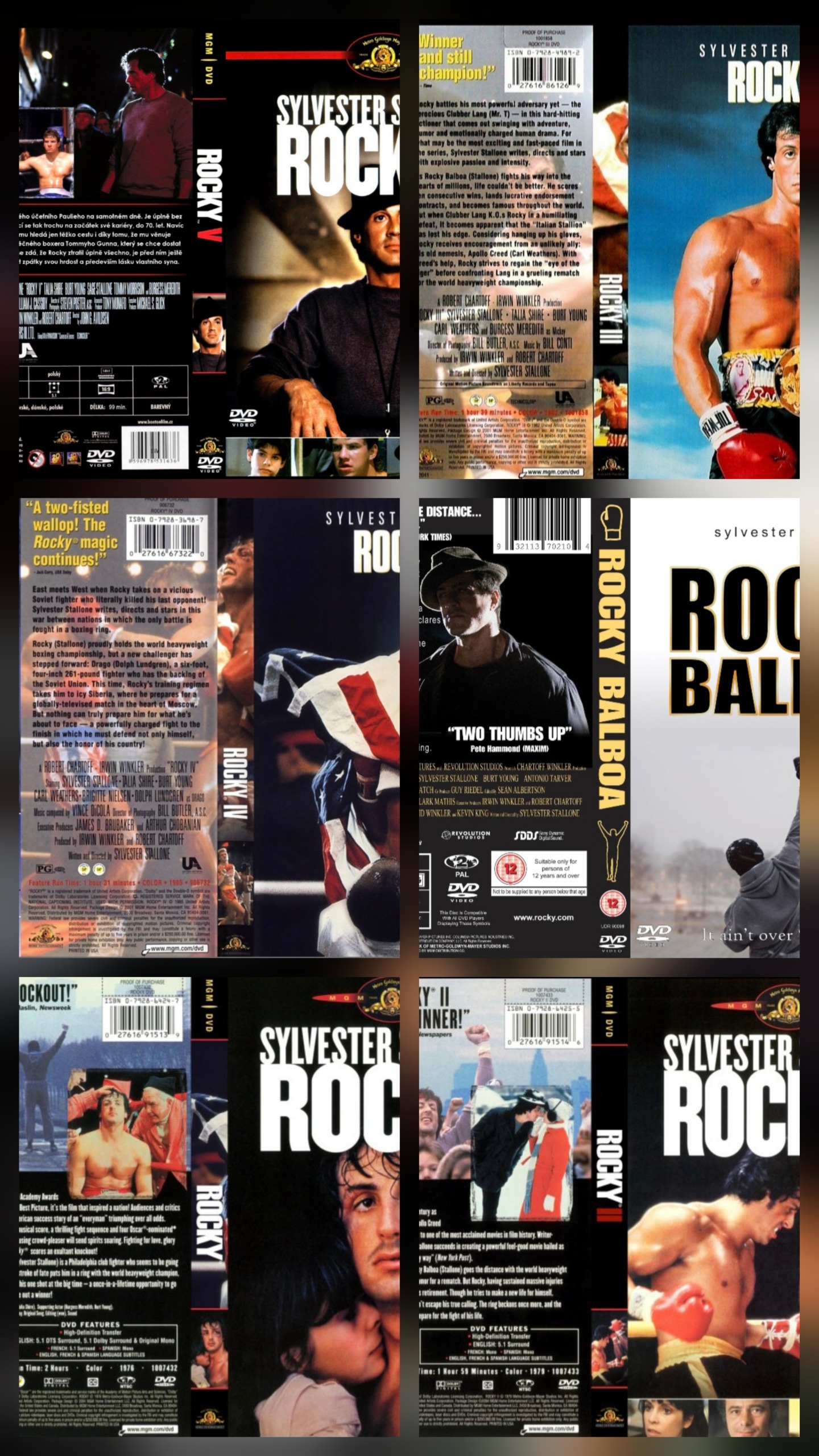 فیلم Rocky یک تا شش زیرنویس فارسی