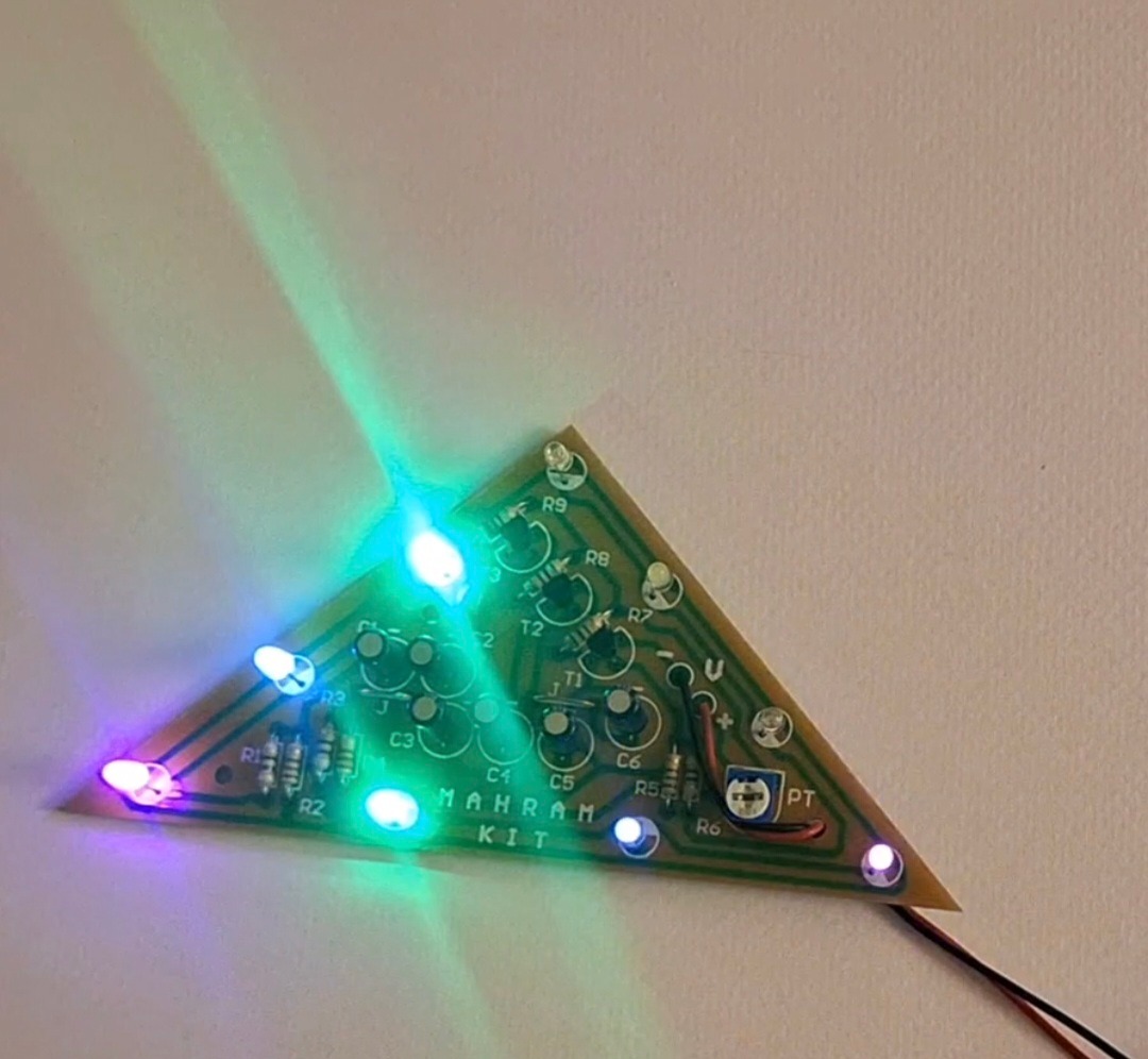 مثلث نورانی . ساخته شده