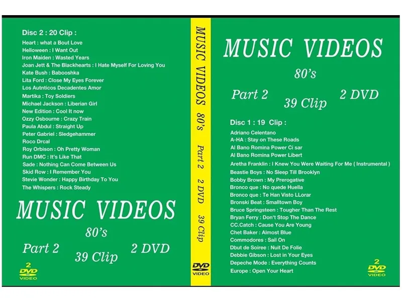 Music Videos 80s شماره دو