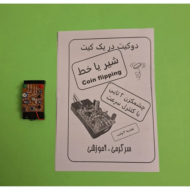 شیر یا خط چشمک زن دوتایی در یک مدار