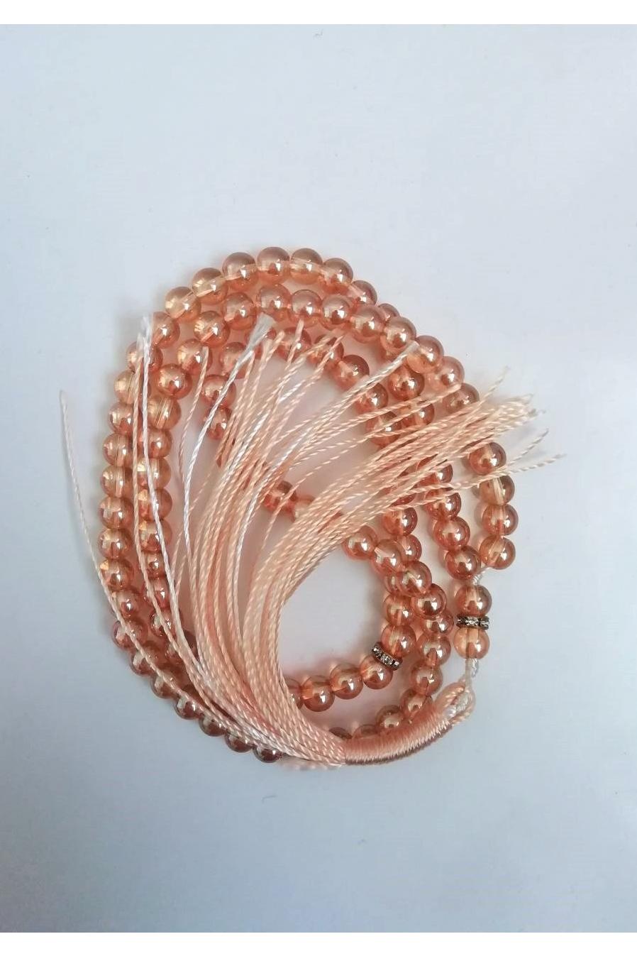 تسبیح عروس رنگ نباتی درخشان