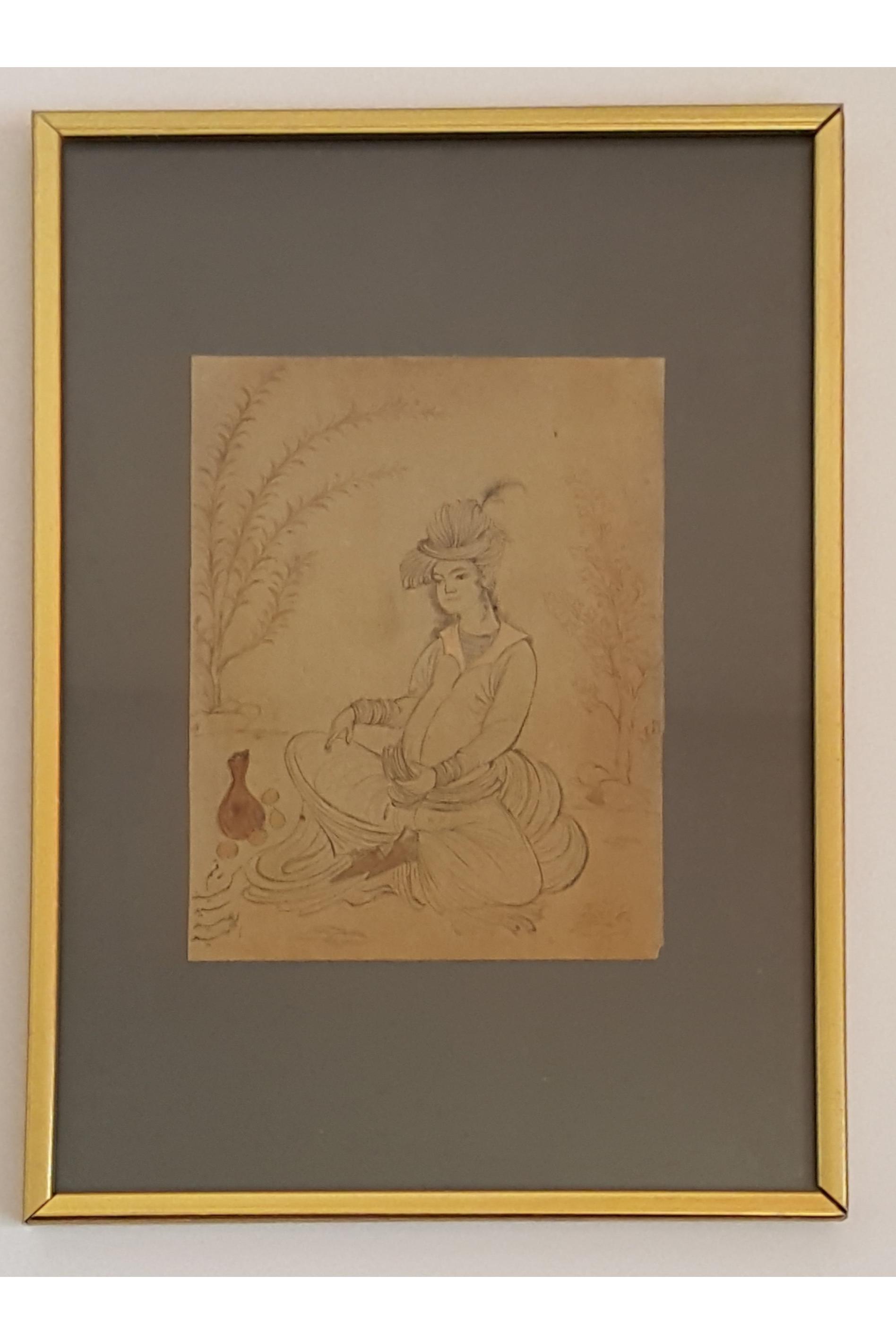 نقاشی مینیاتور اصل کلکسیونی آنتیک