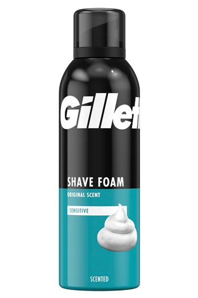 فوم اصلاح ژیلت مناسب پوست های حساس حجم 200 میل