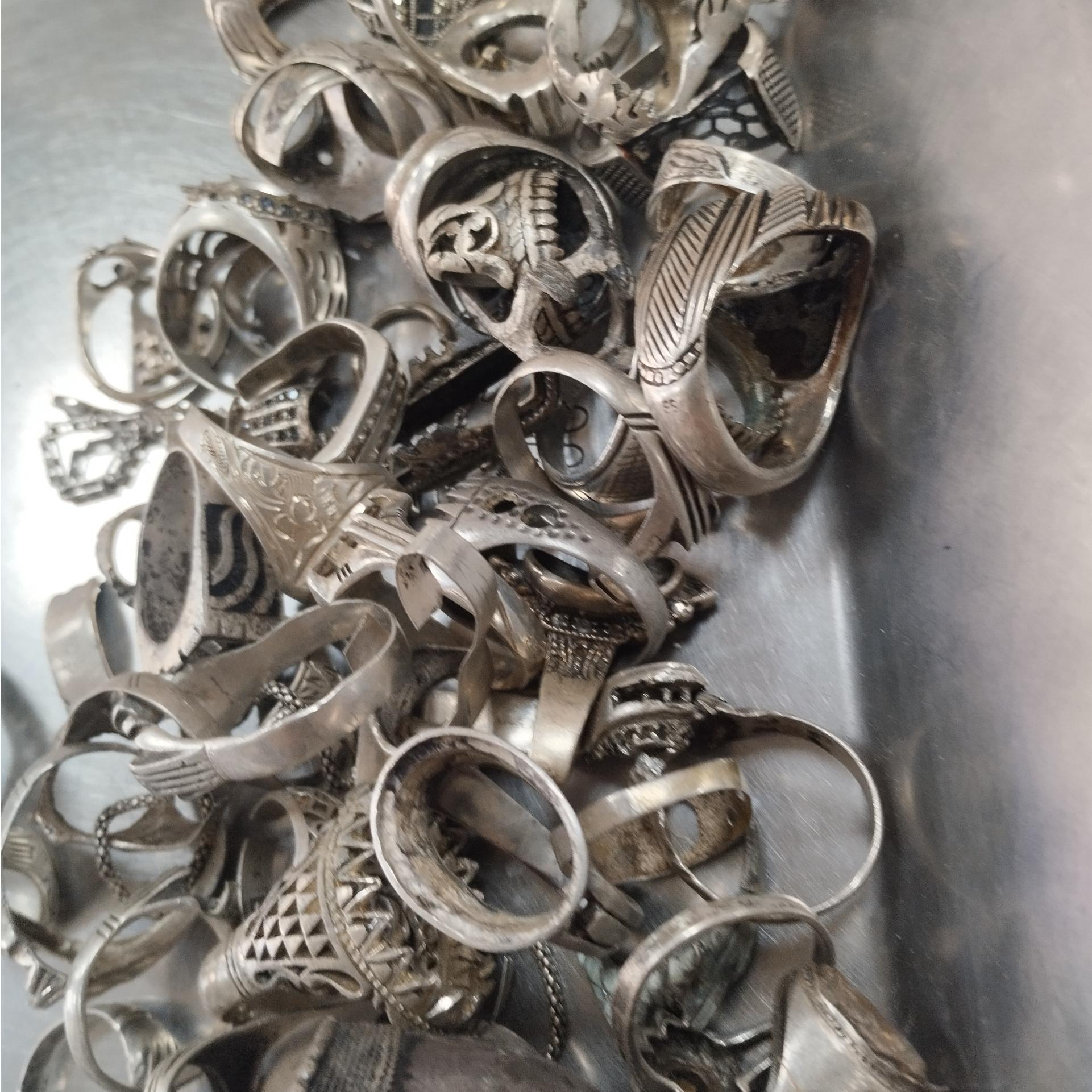 نقره شکسته رکاب انگشتری