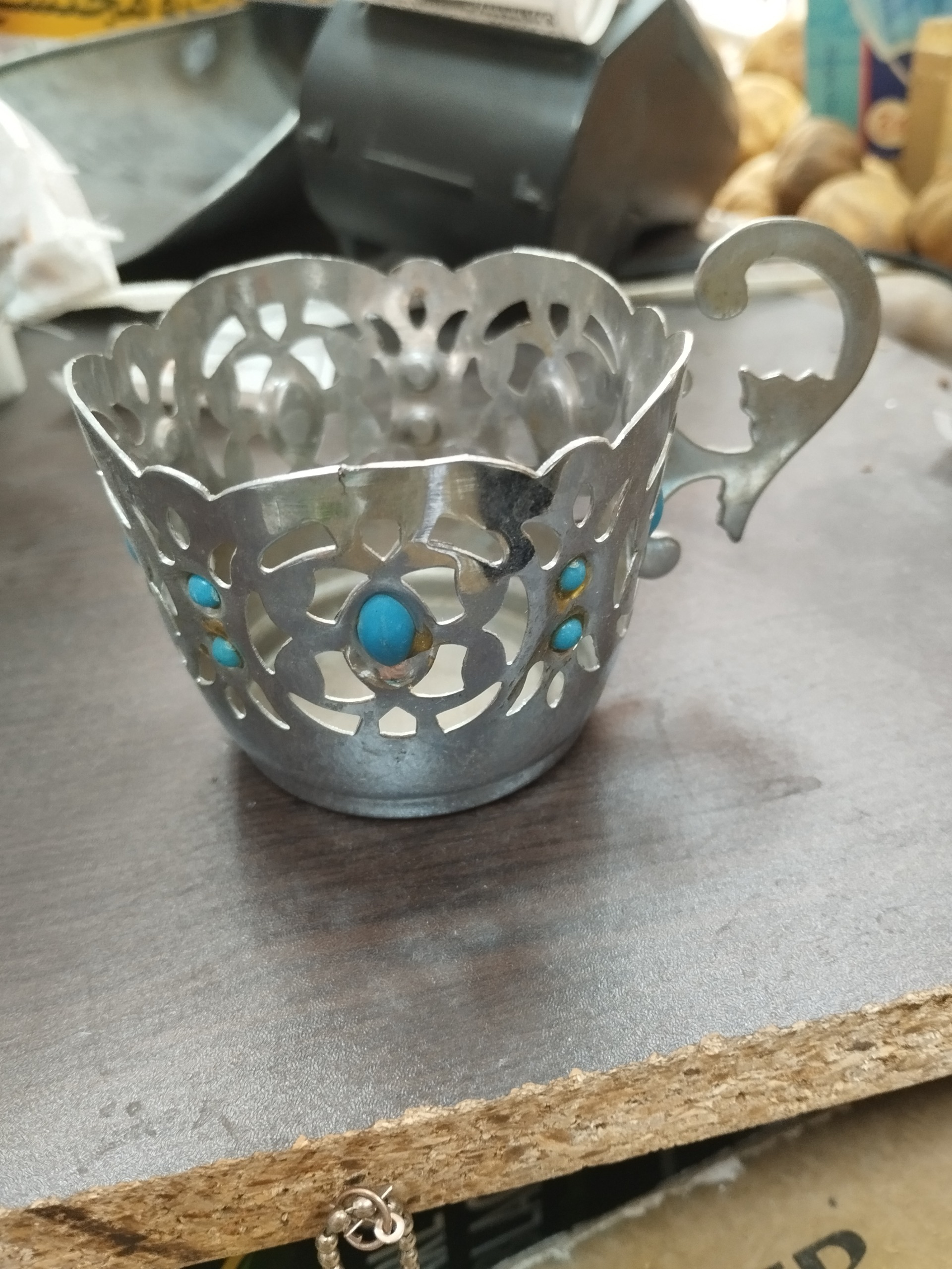 انگاره برنجی نگین دار