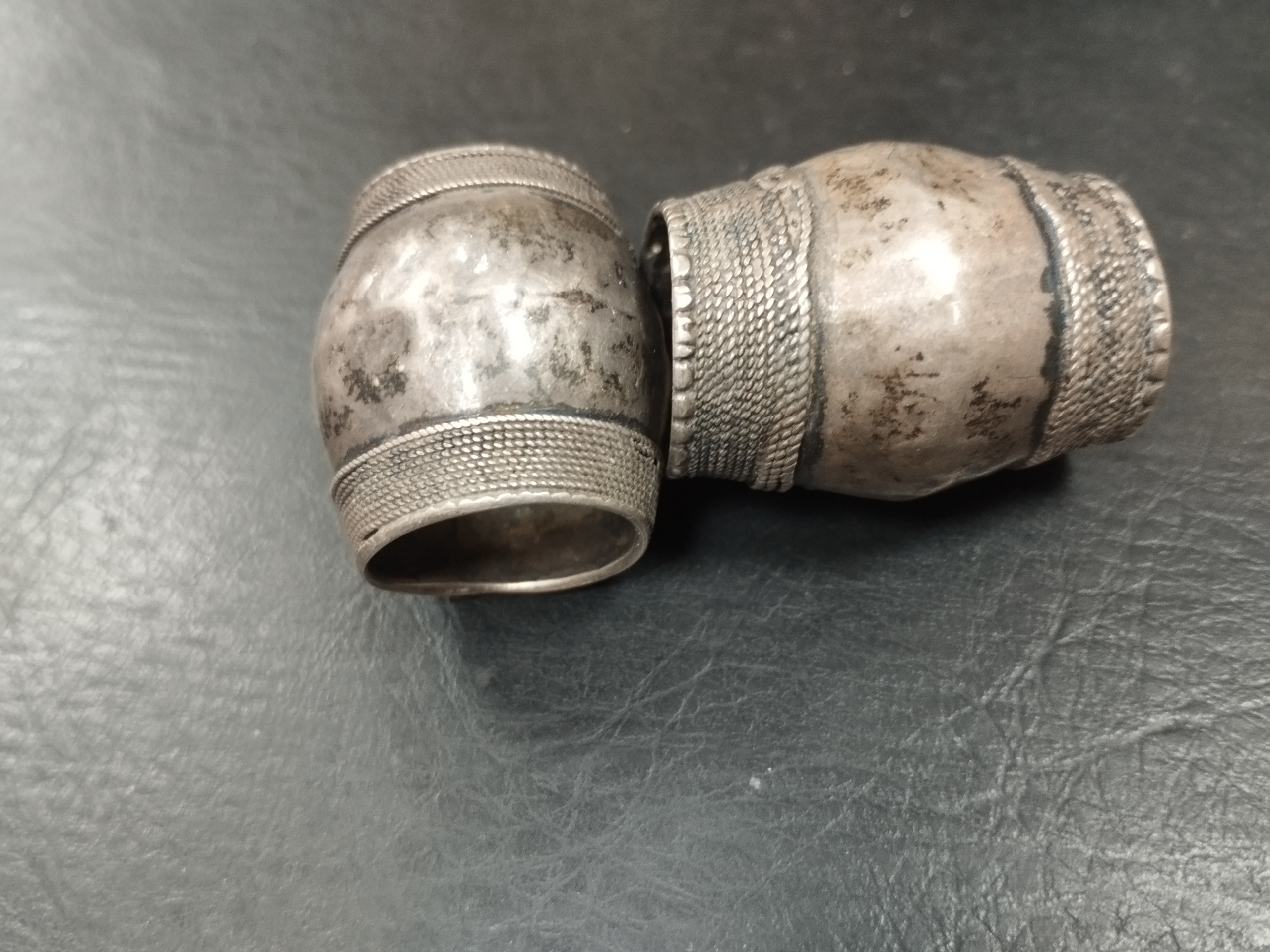 مو بند تمام نقره قاجاری