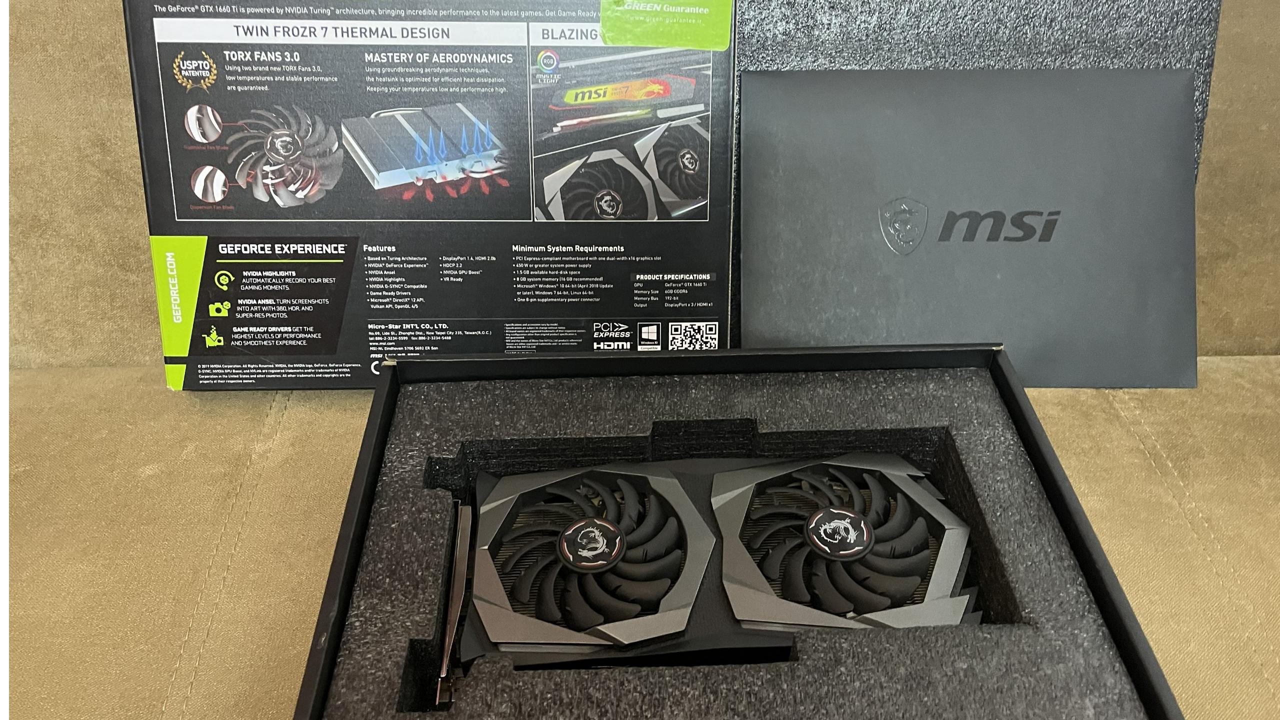 کارت گرافیک 1660TI GAMING X