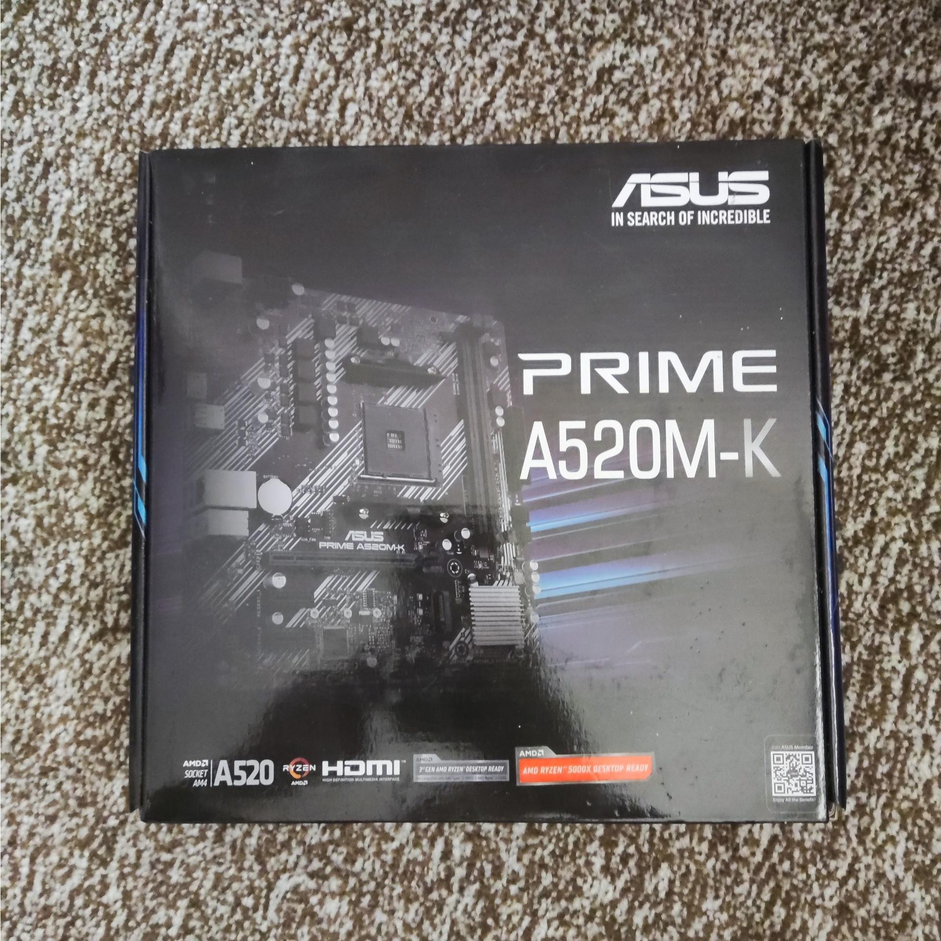 مادربرد a520mkو پردازنده Ryzen 4650gبه همراه فن