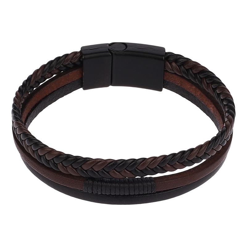 دستبند چرمی مردانه مدل Deri 911